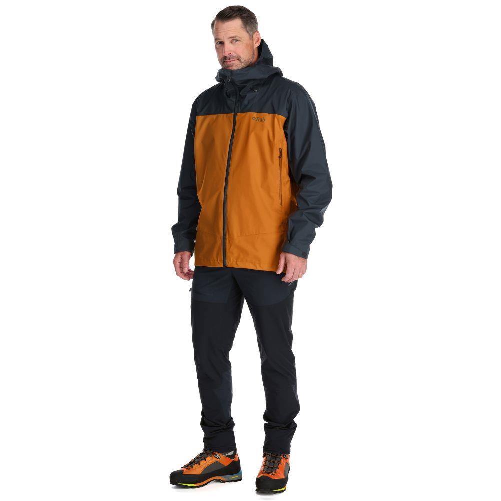 Rab Men's Arc Eco Waterproof Jacket (Beluga/Marmalade)