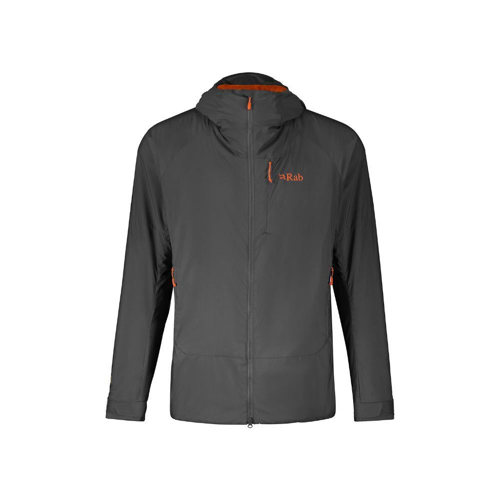 Rab Men’s Vapour-Rise Summit Jacket (Graphene/Marmalade)