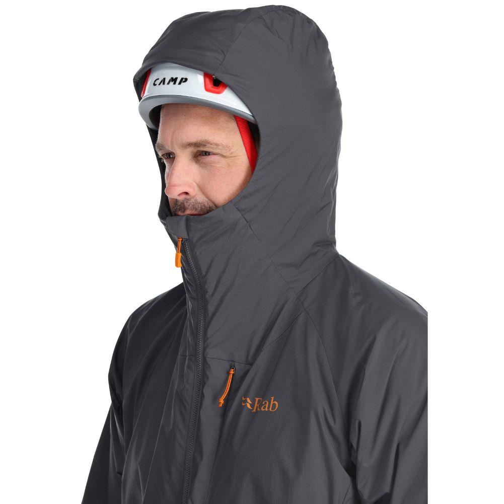 Rab Men’s Vapour-Rise Summit Jacket (Graphene/Marmalade)
