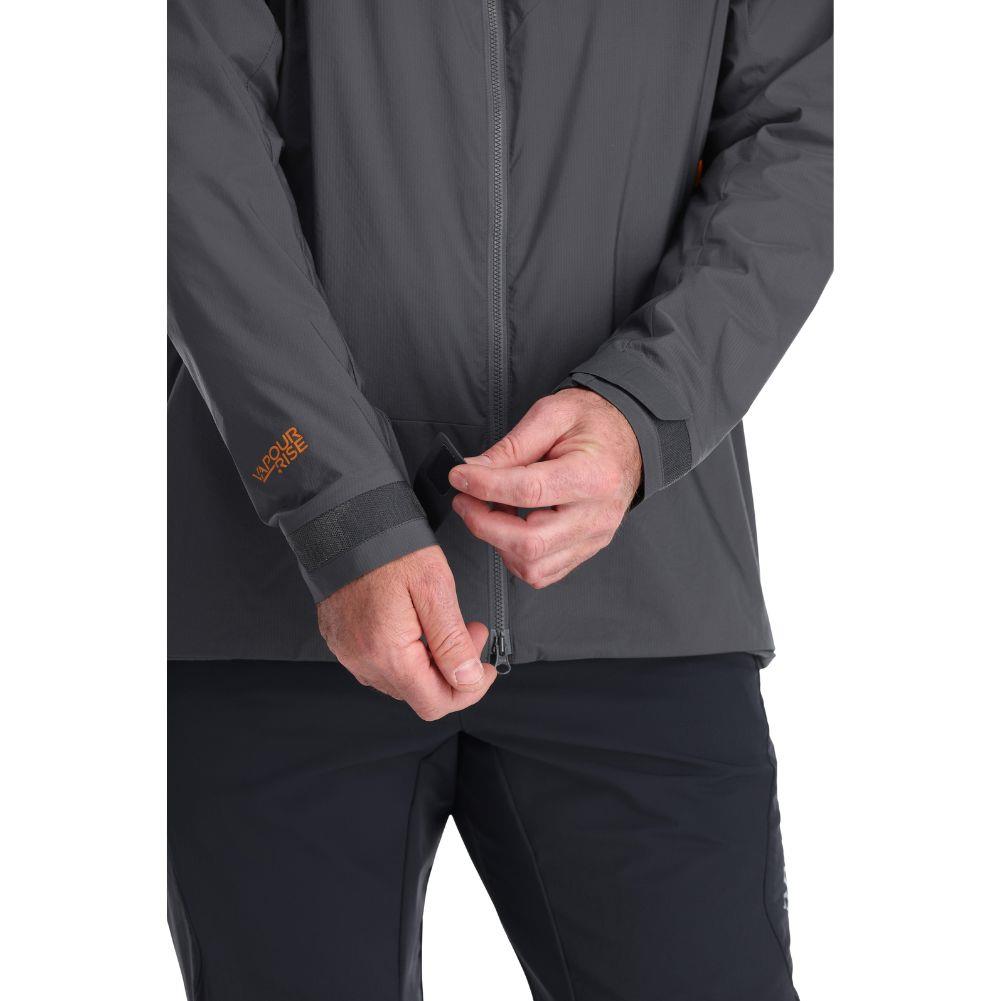 Rab Men’s Vapour-Rise Summit Jacket (Graphene/Marmalade)
