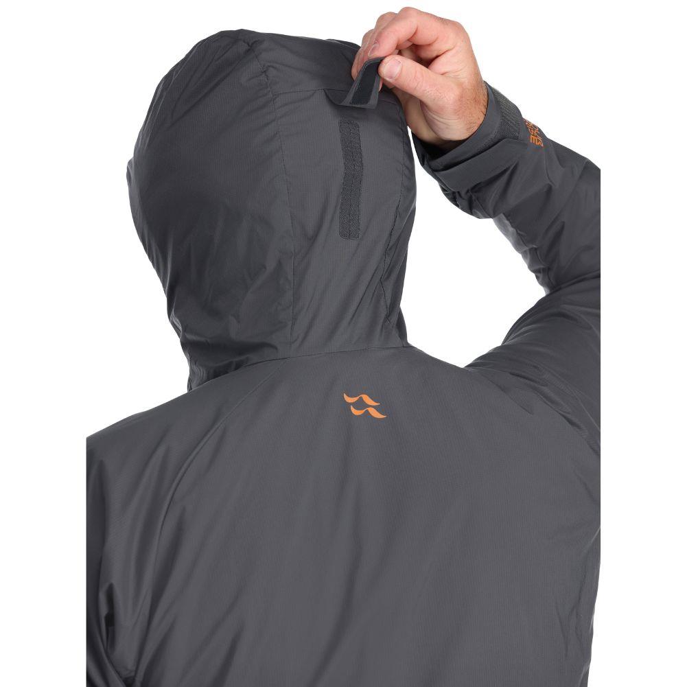 Rab Men’s Vapour-Rise Summit Jacket (Graphene/Marmalade)