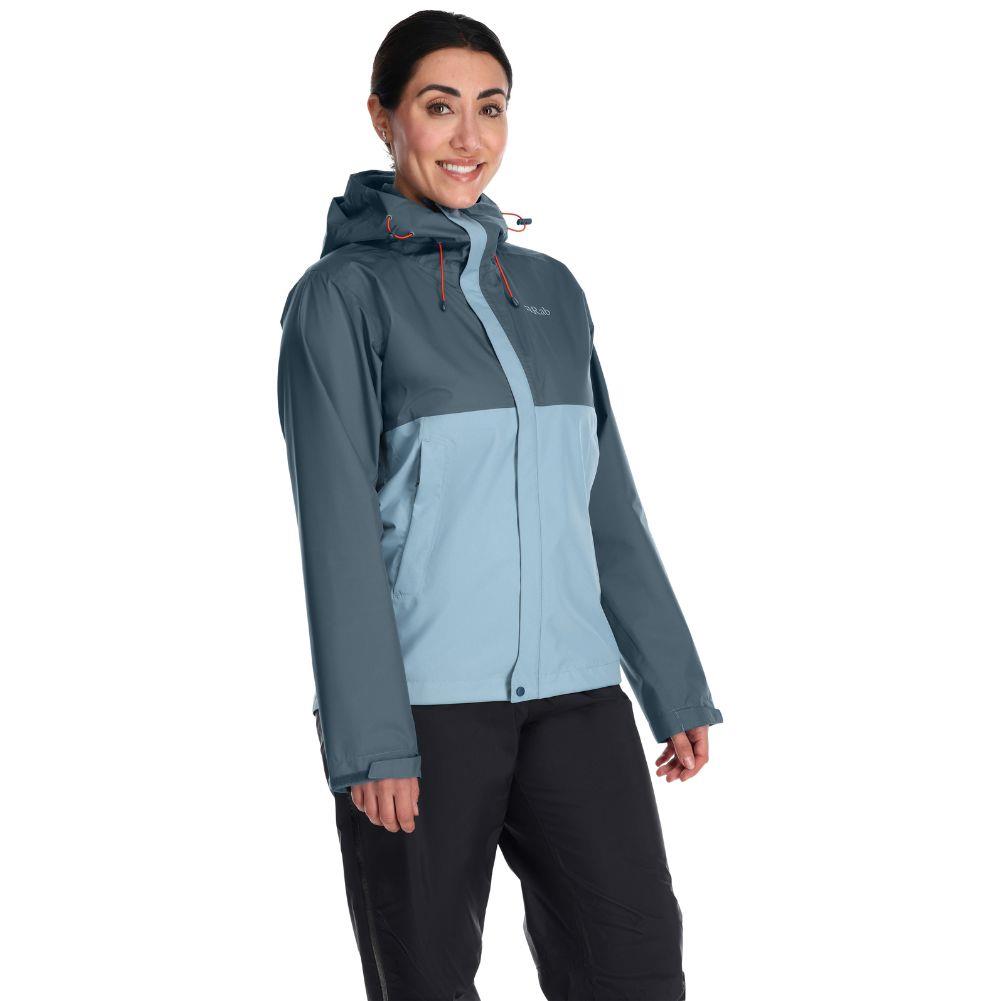 Rab Women's Downpour Eco Waterproof Jacket (Orion Blue/Citadel)