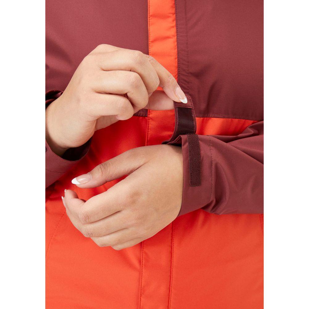 Rab Women's Downpour Eco Waterproof Jacket (Deep Heather/Red Grapefruit)