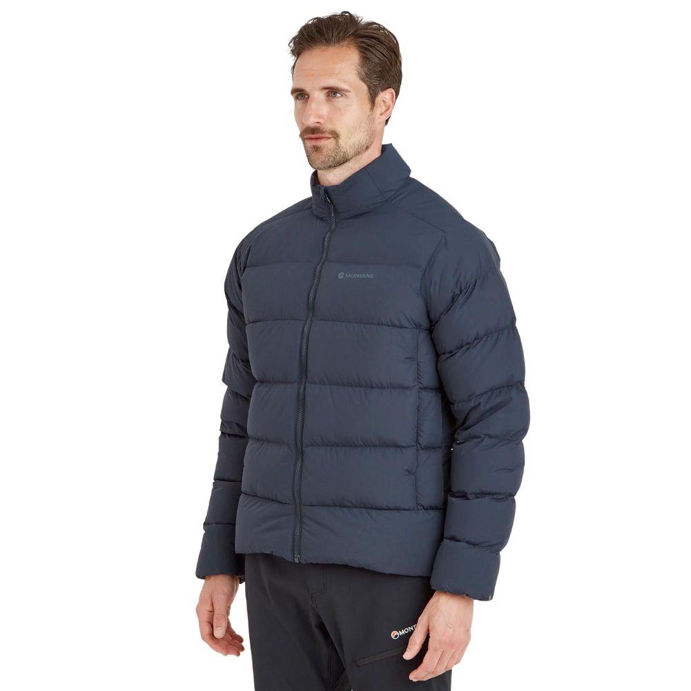 Montane Men's Tundra Down Jacket (Eclipse Blue) model angle
