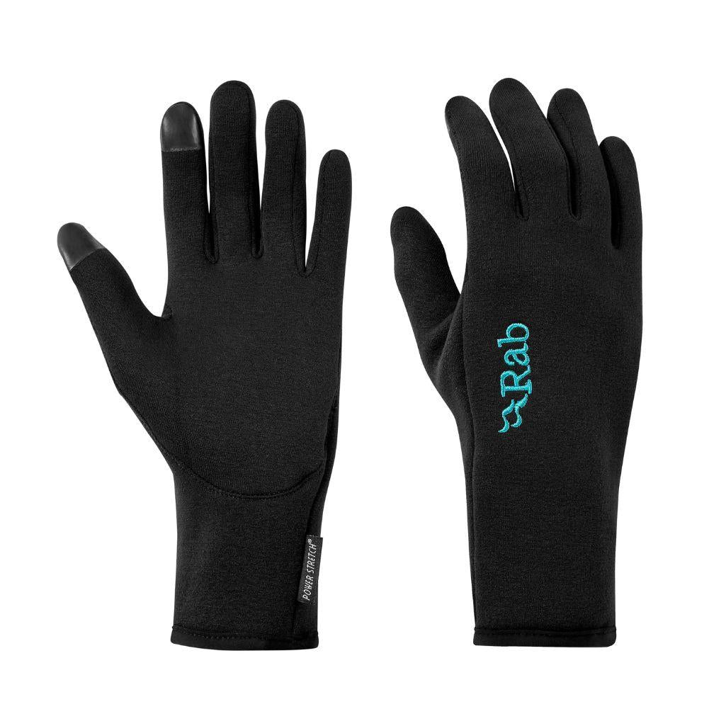 Rab Women's Power Stretch Contact Gloves (Black)
