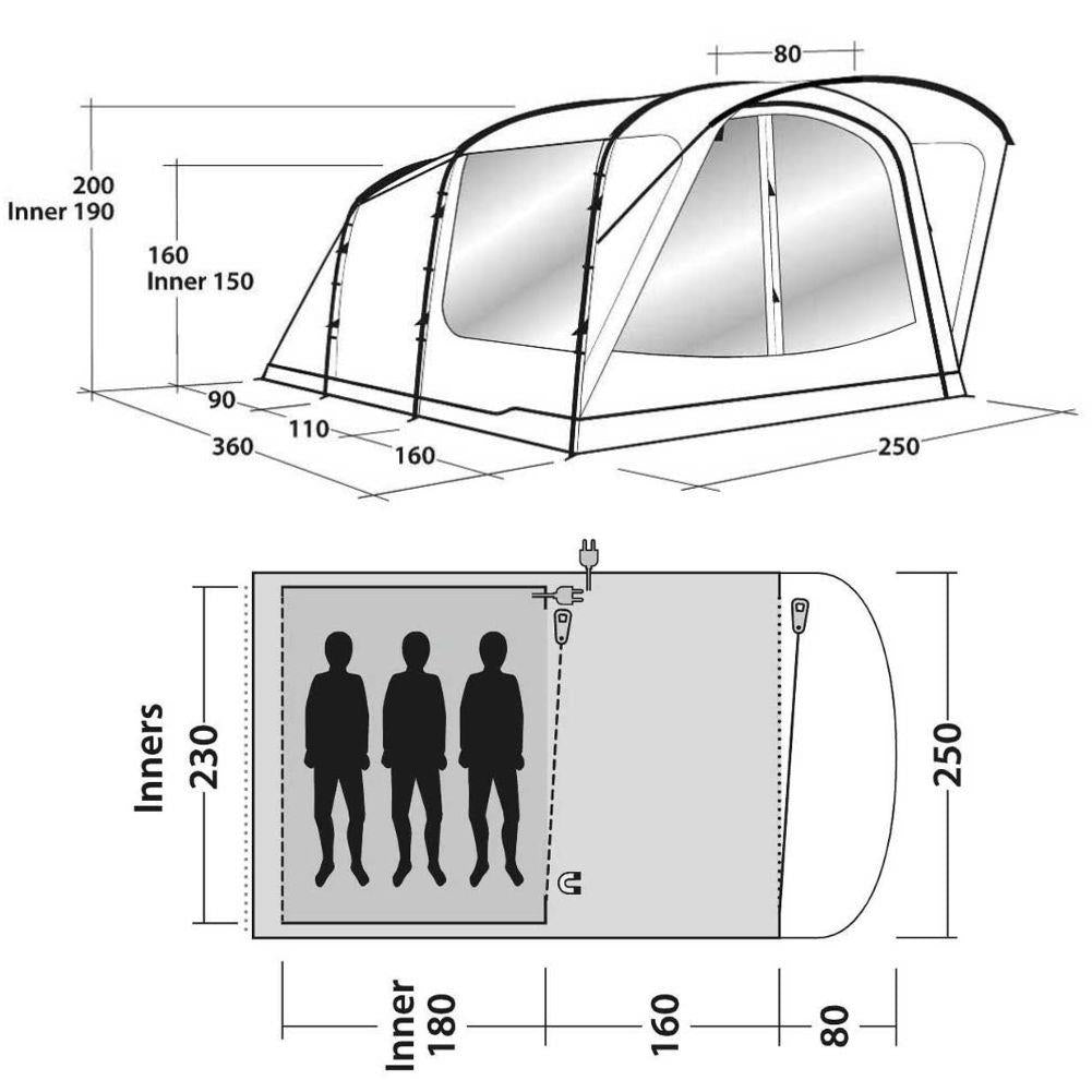 oakwood 3 zelt Outwell Oakwood 3 Tent
