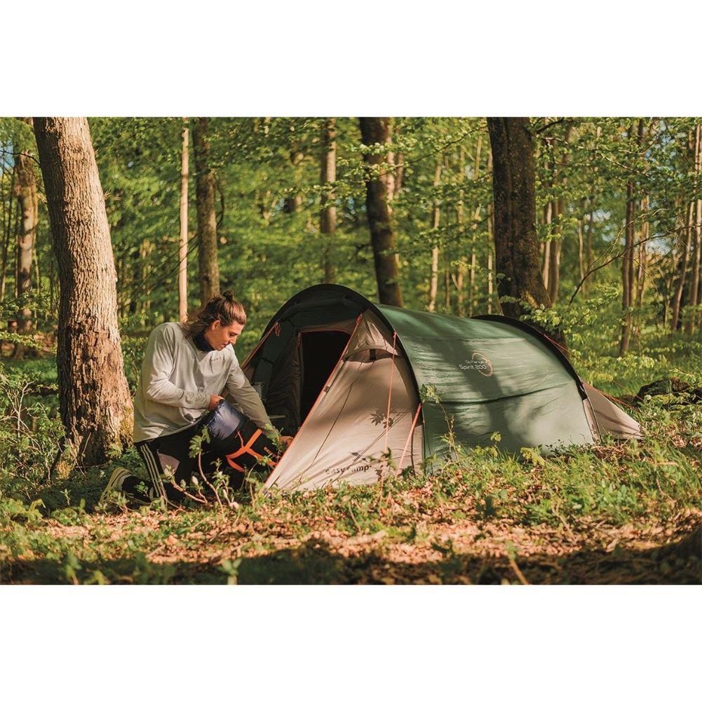Easy Camp Energy 200 Tent - 2 Man Tent (Rustic Green) person used