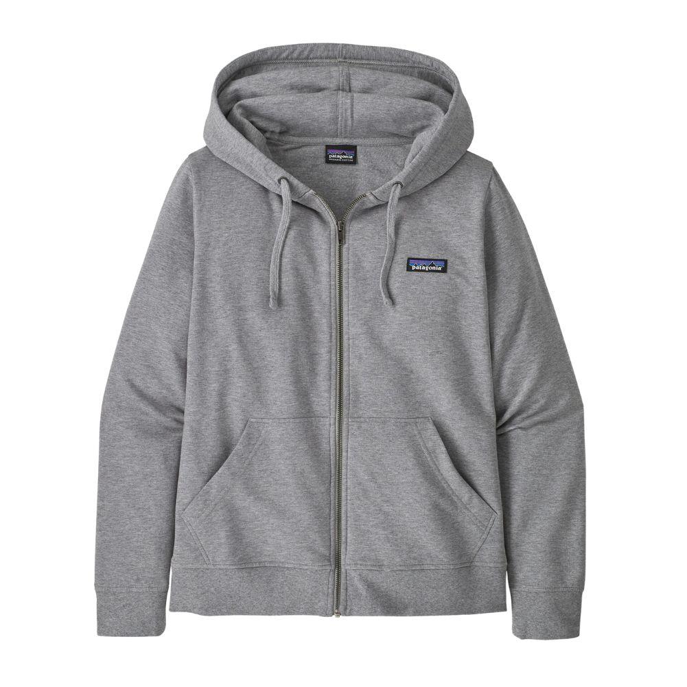 Patagonia Women's Ahnya Full-zip Fleece Hoody L (Salt Grey Heather)