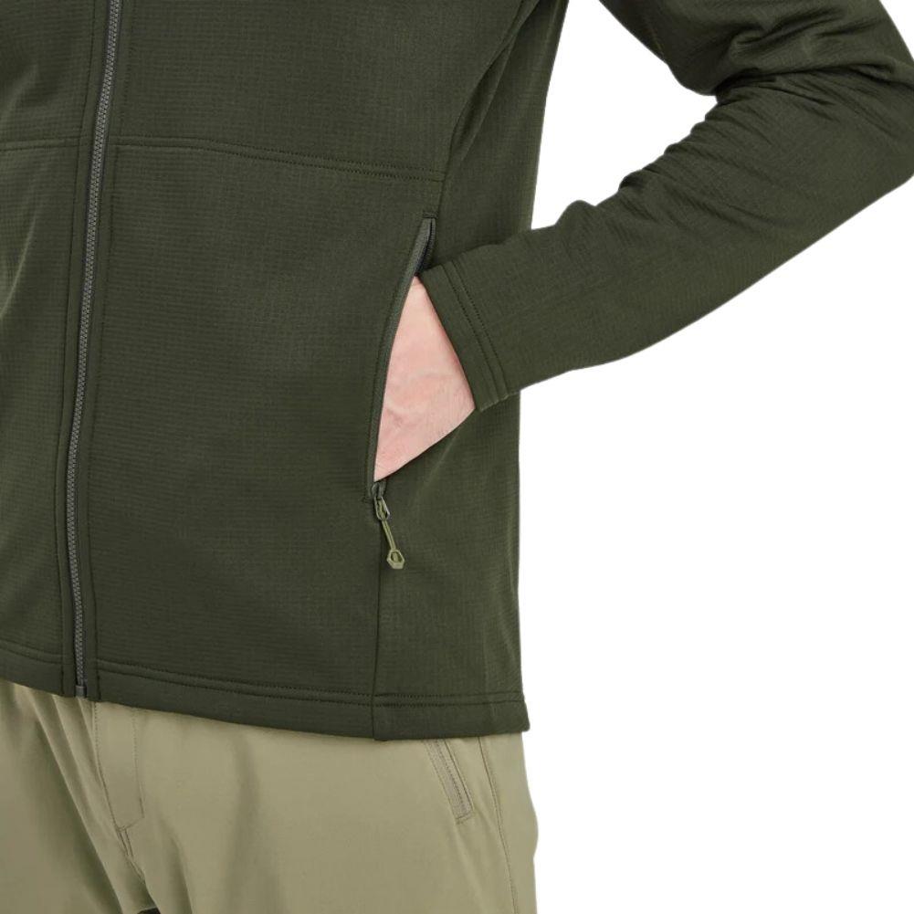 Montane Men&#39;s Protium Hooded Fleece Jacket (Oak Green)