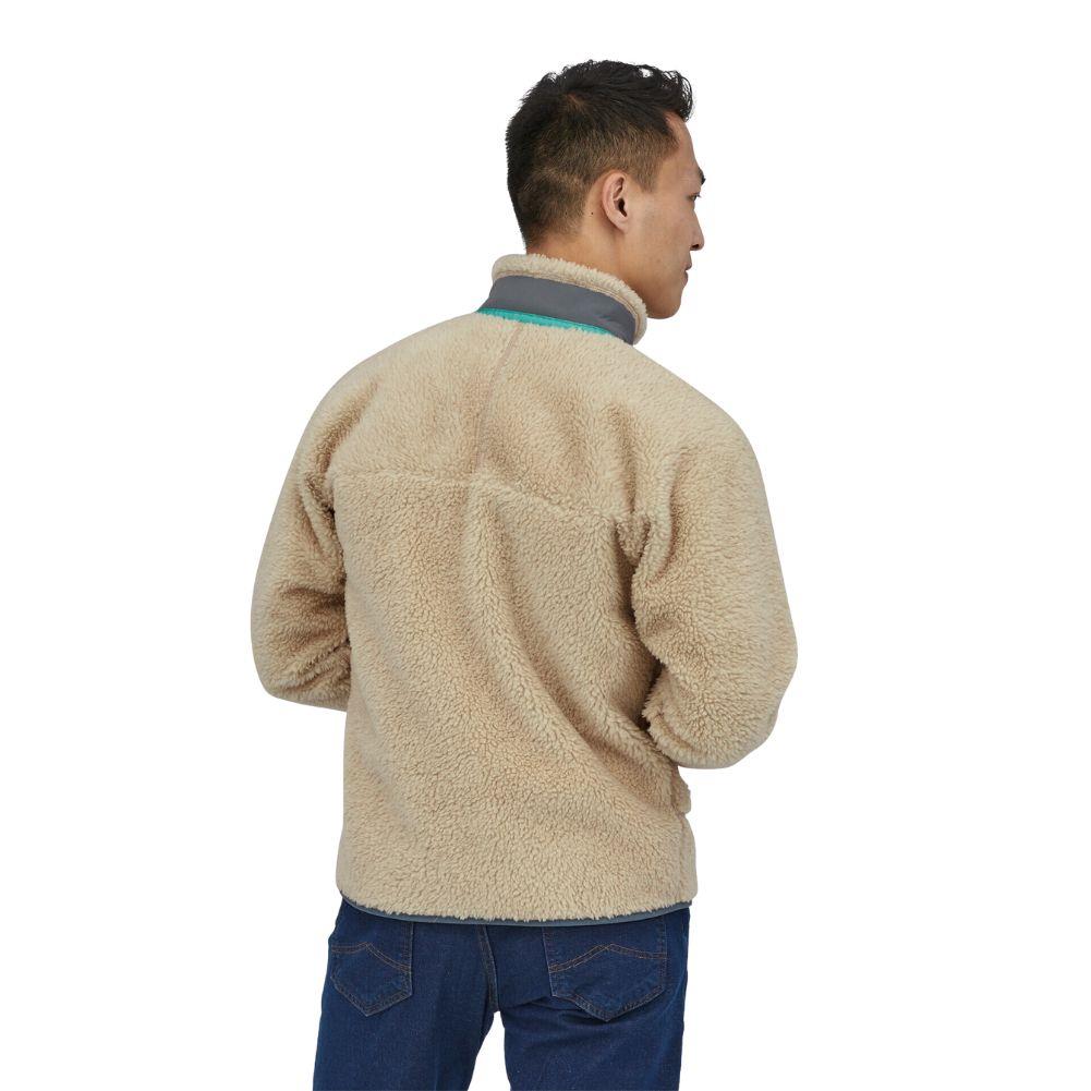 Patagonia Men's Classic Retro-X Fleece Jacket (Dark Natural/Plume Grey) - Back 