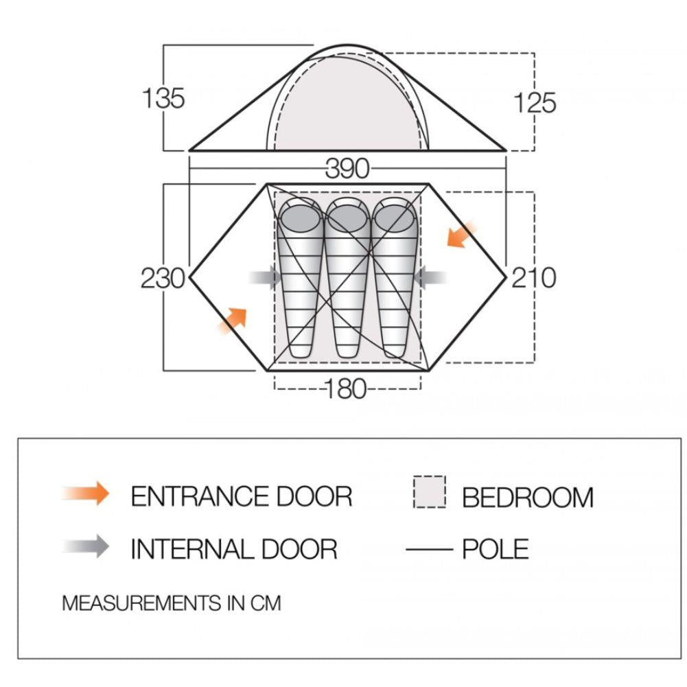Vango HALO 300 – 3 Men Tent