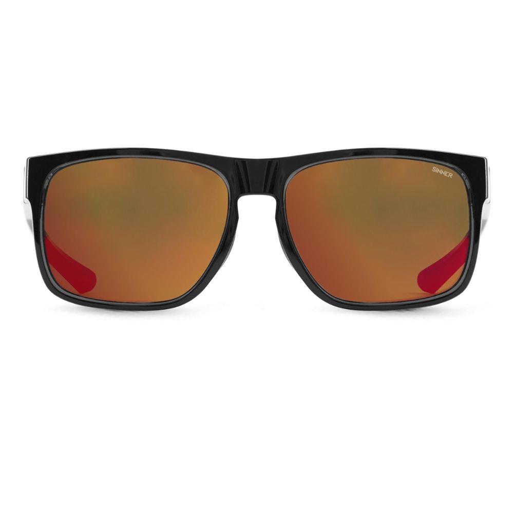 Sinner Spike Sunglasses – Red Sintec Lens front