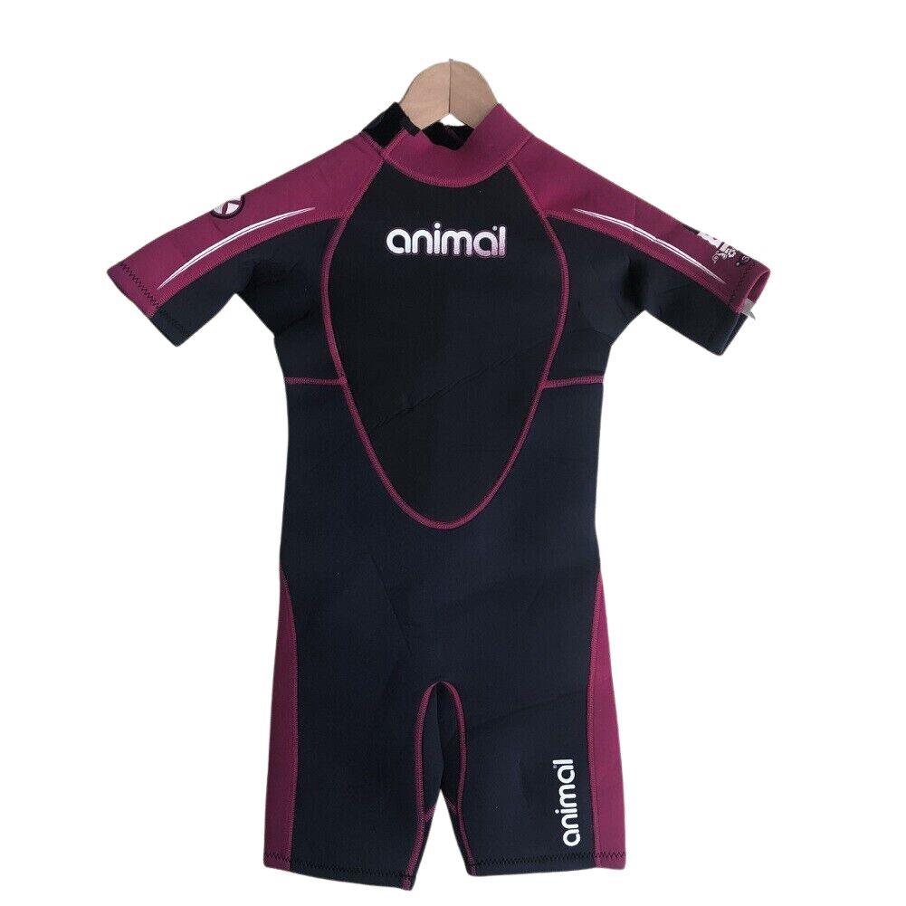 Animal Kids Amp 3.2 Short BZ Wetsuit – Black/Pink