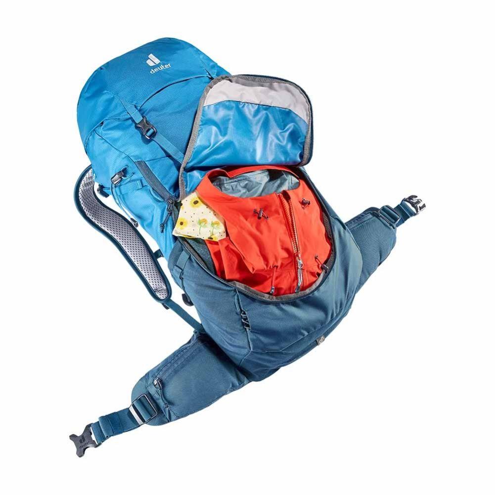Deuter Futura 26 Daypack Hiking Backpack (Reef/Ink) open bag