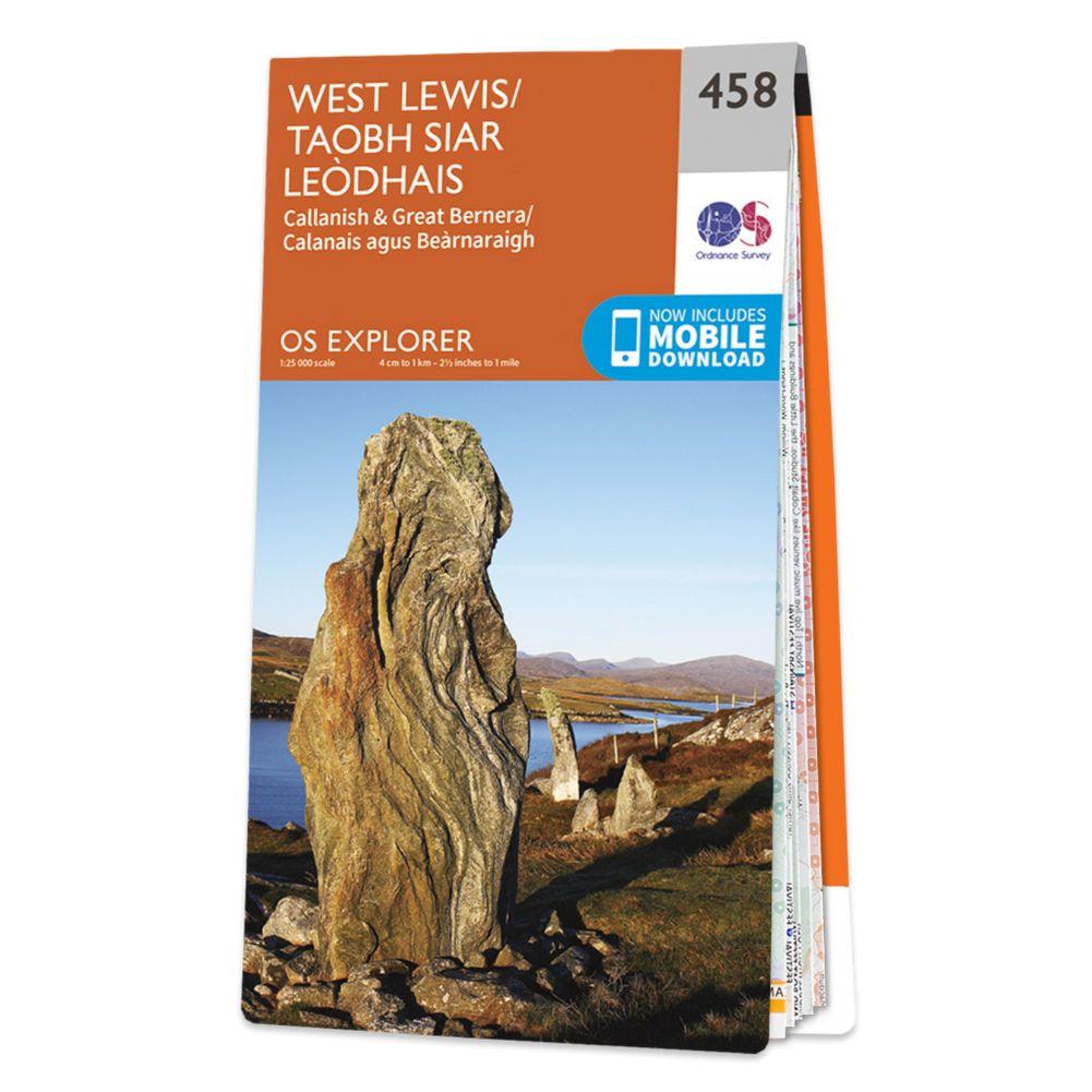 Ordnance Survey Explorer Map 458 West Lewis