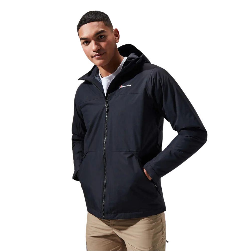 Berghaus Men&#39;s Deluge Pro 2.0 Insulated Waterproof Jacket (Black)