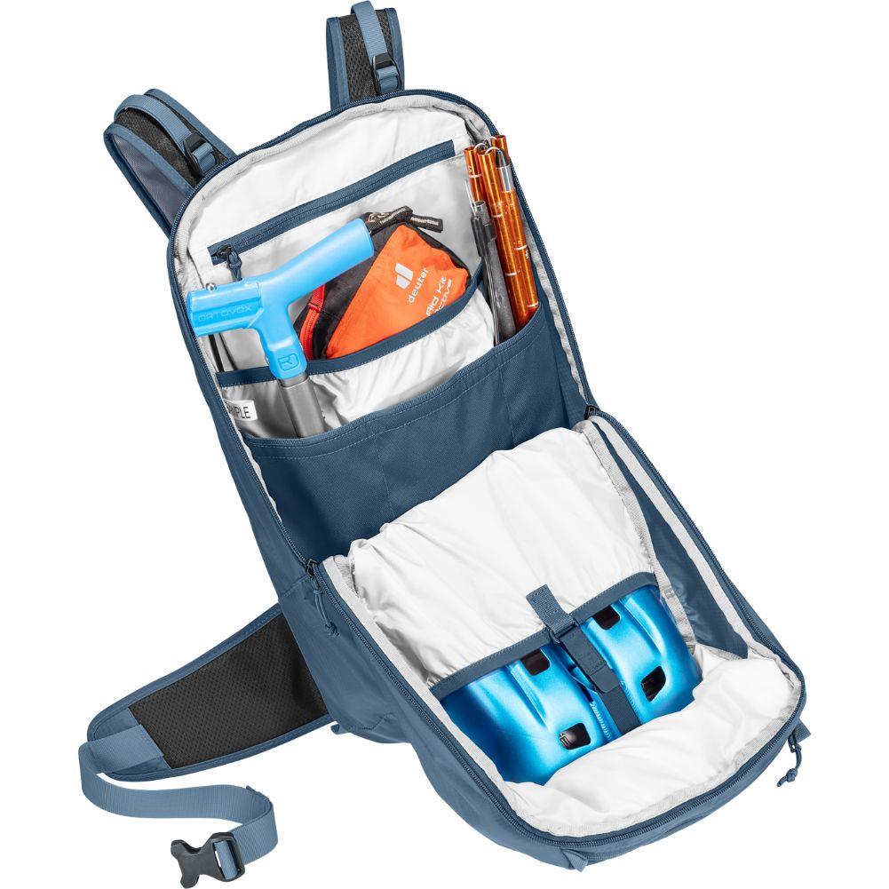Deuter Freerider Lite 20 Ski Tour Backpack (Marine) open