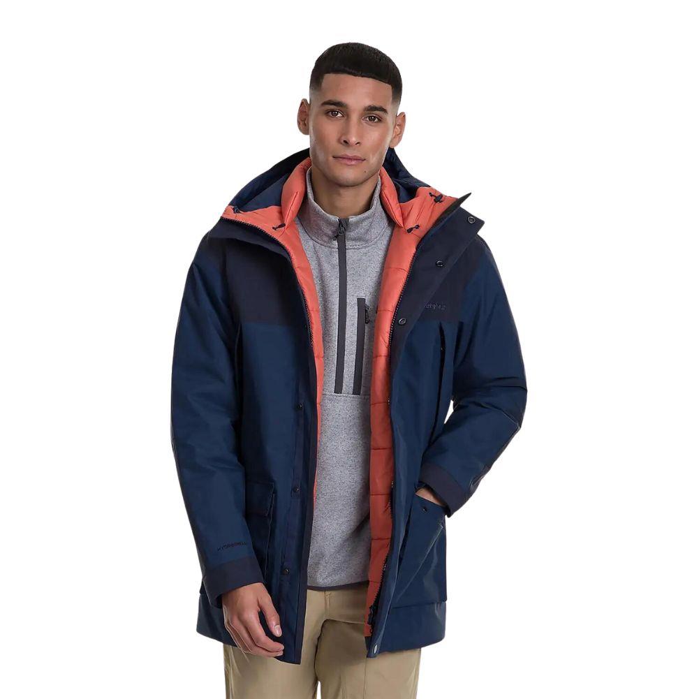 Berghaus Men&#39;s Breccan Parka Waterproof Insulated Jacket (Dark Blue)