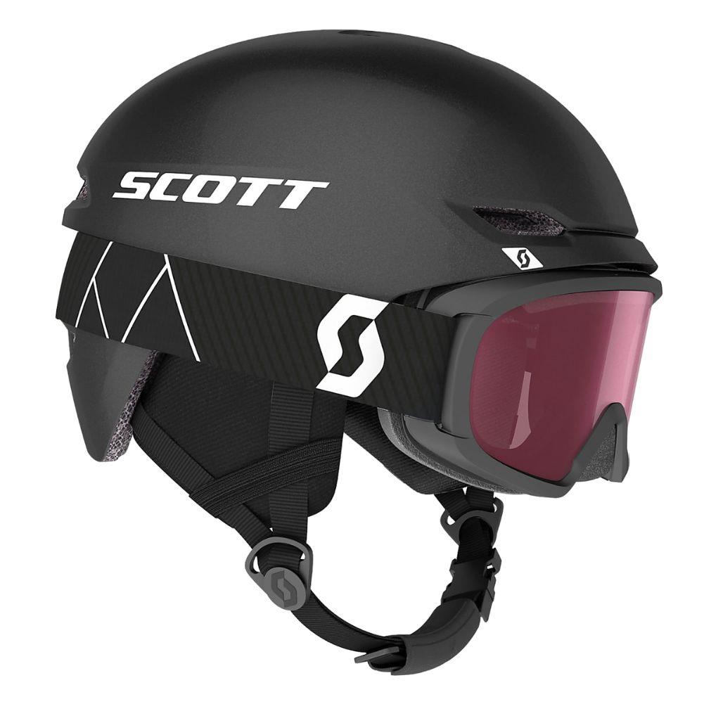 Scott Keeper 2 Junior Helmet + Junior Witty Goggle - Helmet &amp; Goggle Package (Granite Black) 2023