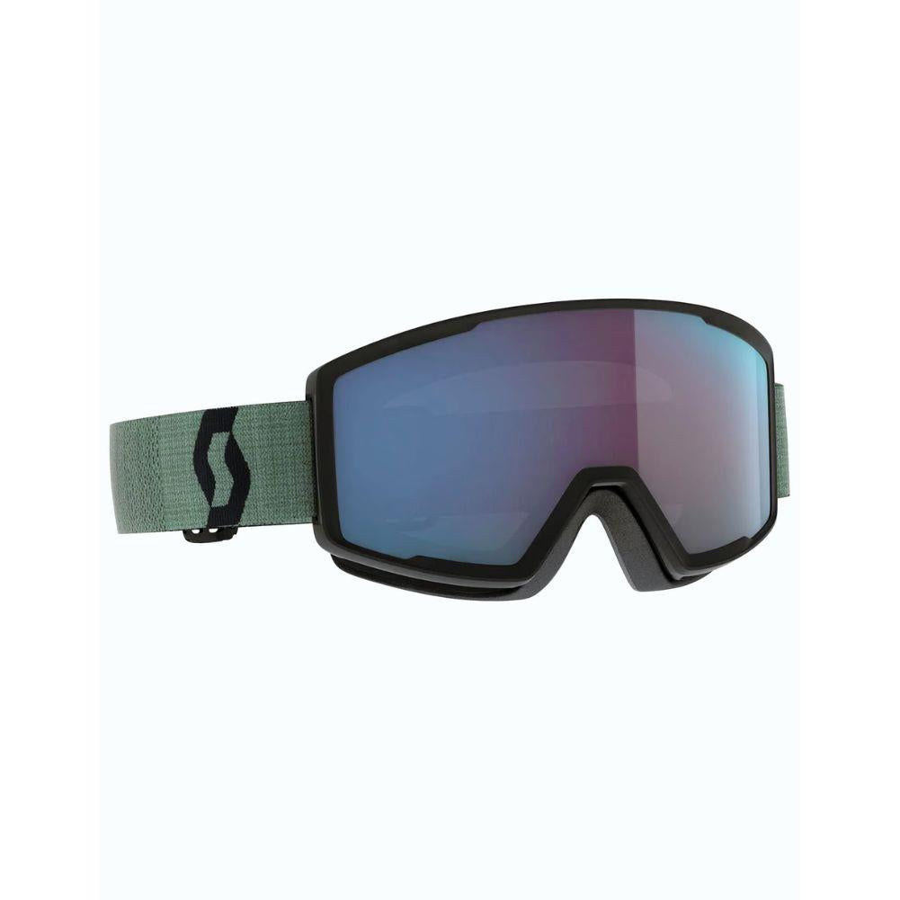 Scott Factor Pro Snow Sports Goggles (Soft Green/Black-Enhancer Blue Chrome)