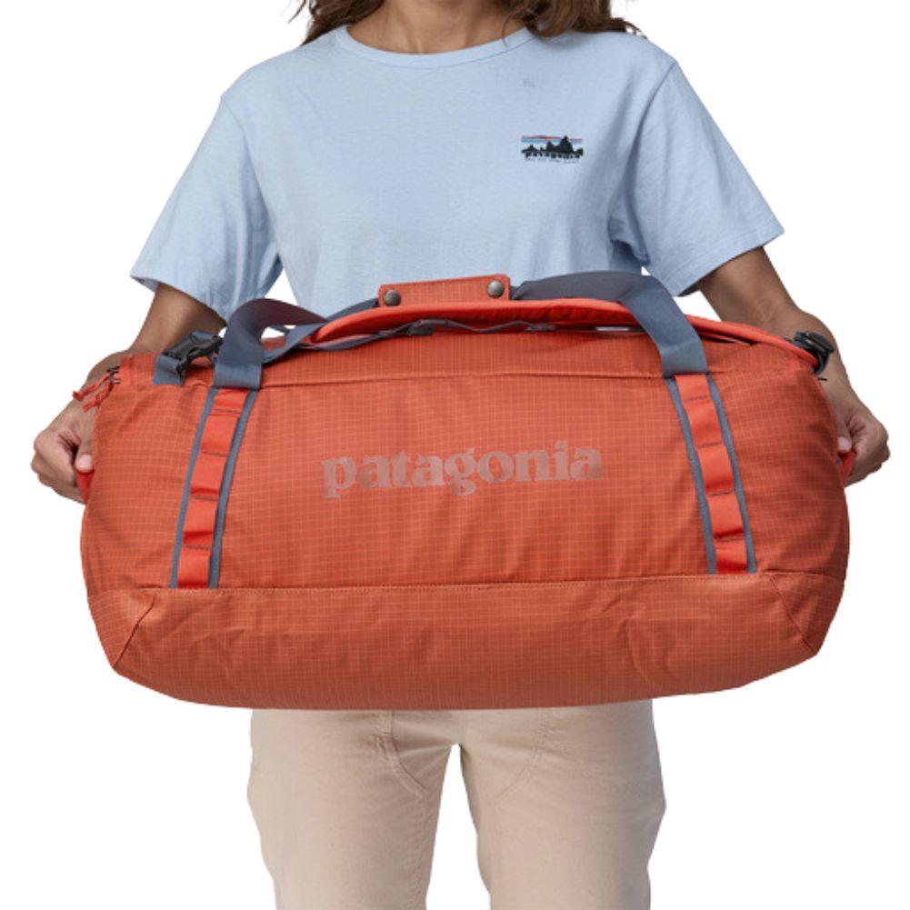 orange patagonia duffel Patagonia Black Hole Duffel 55L (Matte Pimento Red) – Summits Outdoor