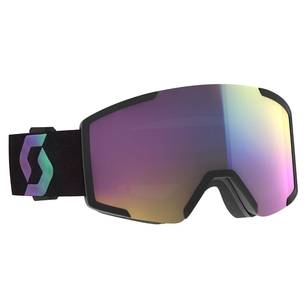 Scott Shield Snow Sports Goggles + Extra Lens  (Black/Aurora Green)