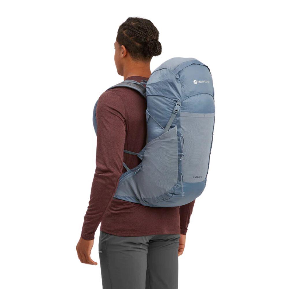 Montane Trailblazer 32L Backpack (Stone Blue) model angle