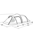 Outwell Tent Earth 3 - 3 Man Tunnel Tent More Measurements