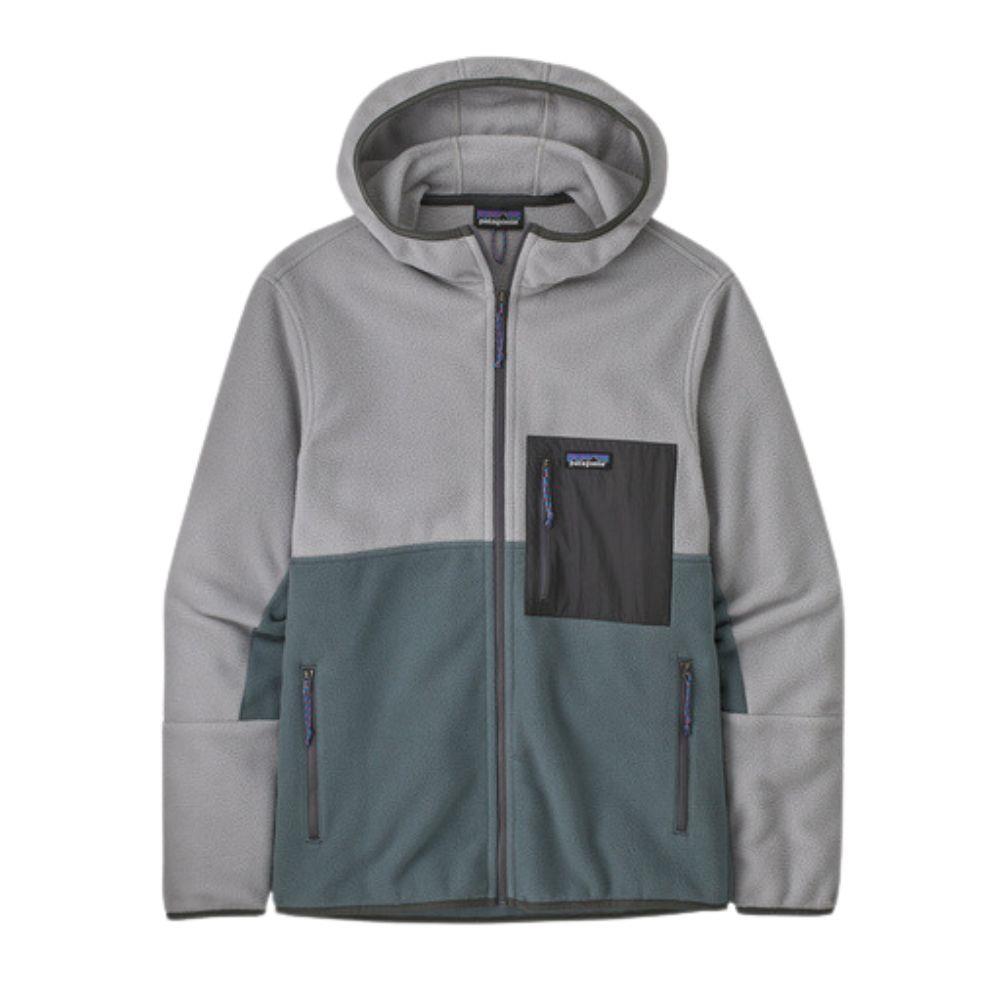 Patagonia Men's Microdini Fleece Hoody (Nouveau Green w/Salt Grey)