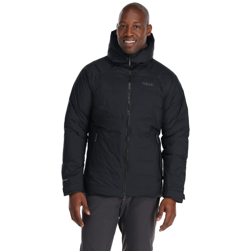 Rab Men's Valiance Waterproof Down Jacket (Black) front 