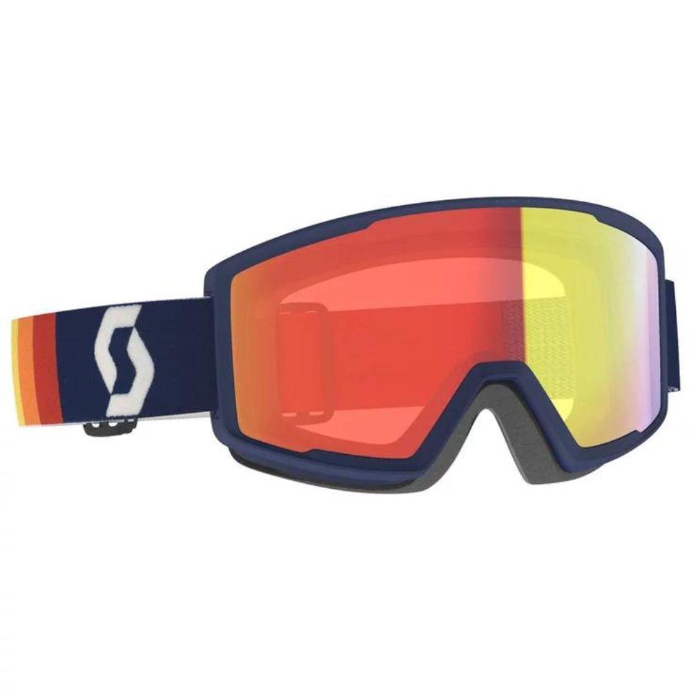 Scott Factor Pro Snow Sports Goggle - Retro blue / Enhancer red chrome