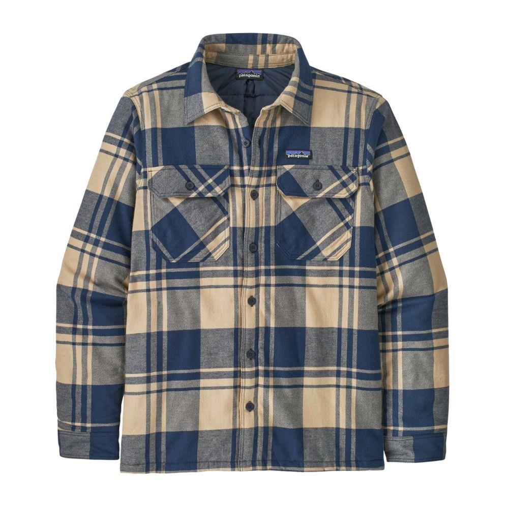 Patagonia Men&#39;s Insulated Organic Cotton Midweight Fjord Flannel Shirt (Oar Tan)