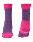 Bridgedale Women's Heavyweight Merino Comfort Boot - M (Purple Marl) - Angle