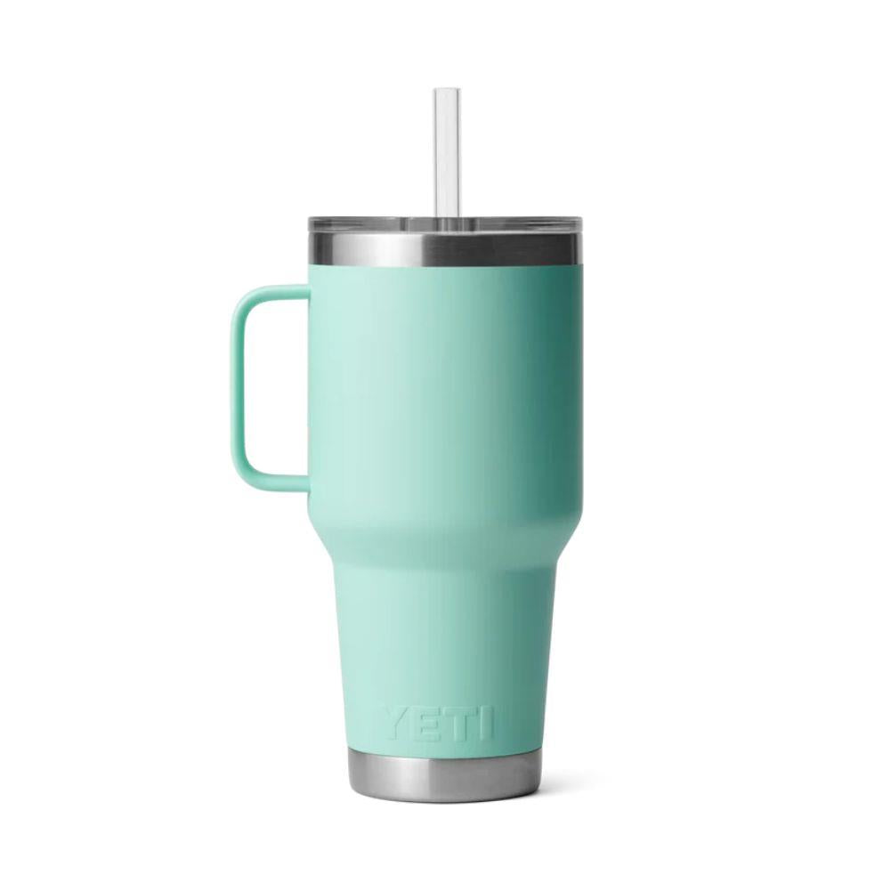 Yeti Rambler 35 OZ (994 ML) Straw Mug (Sea Foam) Back View