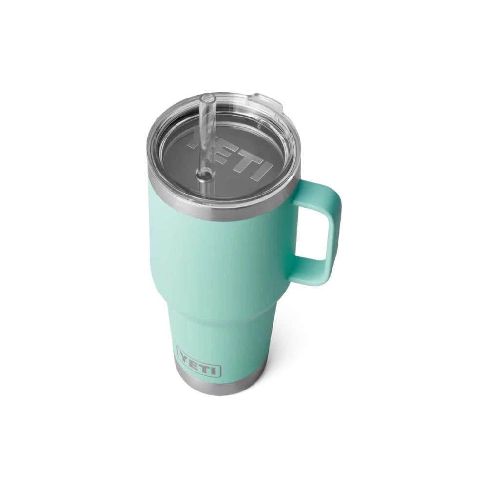 Yeti Rambler 35 OZ (994 ML) Straw Mug (Sea Foam) Top View