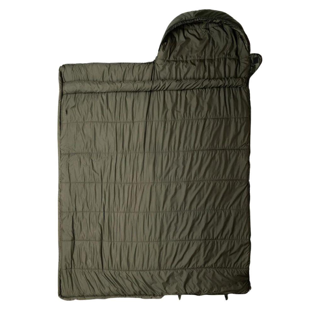 Snugpak Navigator Sleeping Bag WGTE Right Zip (Olive) open fully