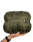 Snugpak Navigator Sleeping Bag WGTE Right Zip (Olive) packed up