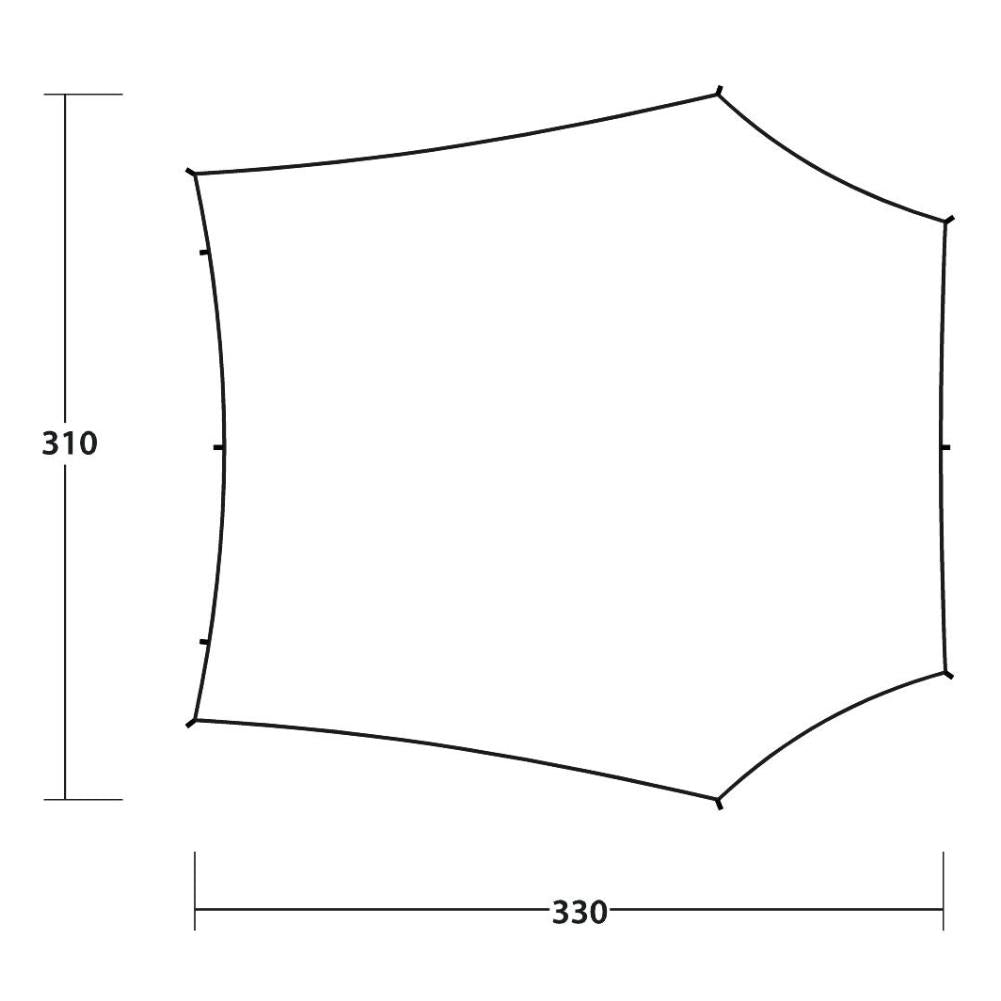 Outwell Canopy Tarp M diagram