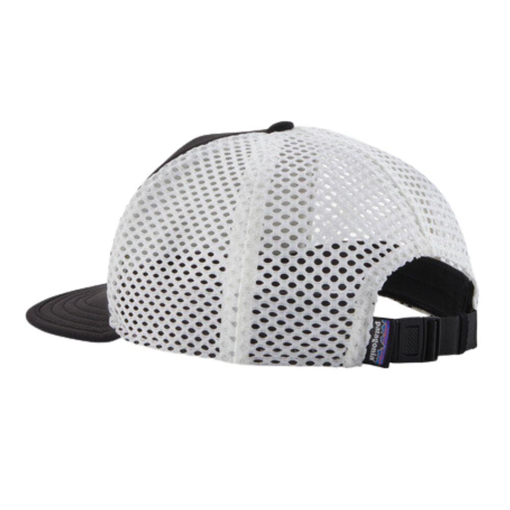 Patagonia Duckbill Shorty Trucker Hat (Black) back view by itself