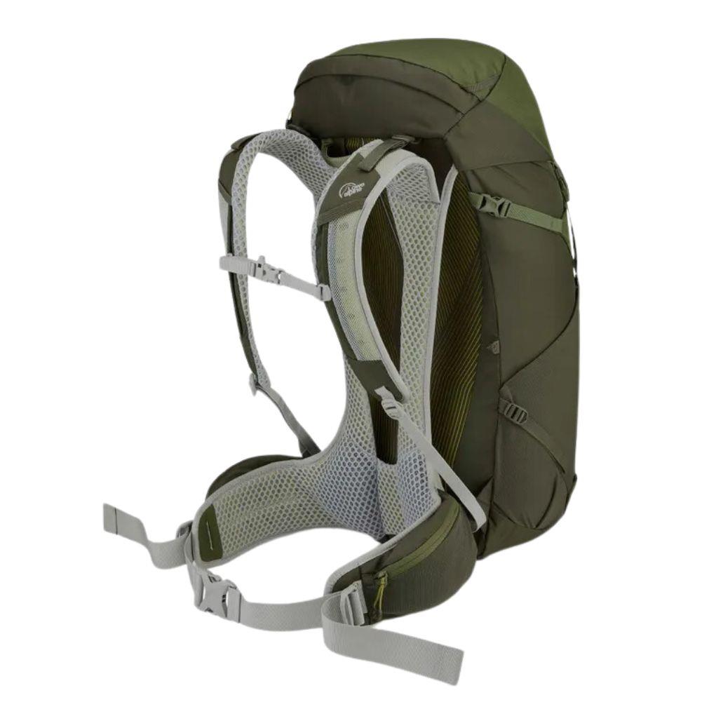 Lowe Alpine AirZone Trail Duo 35L Hiking Pack (Army/Bracken) side angle