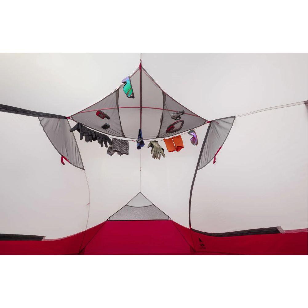 MSR Hubba Hubba 2 Tent - 2 Man Bikepacking Tent hanging clothes