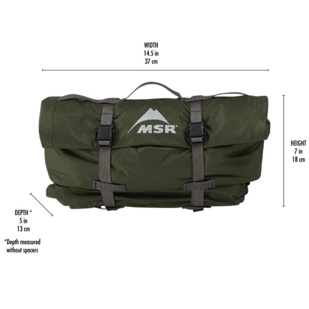 MSR Hubba Hubba 2 Tent - 2 Man Bikepacking Tent measure in bag