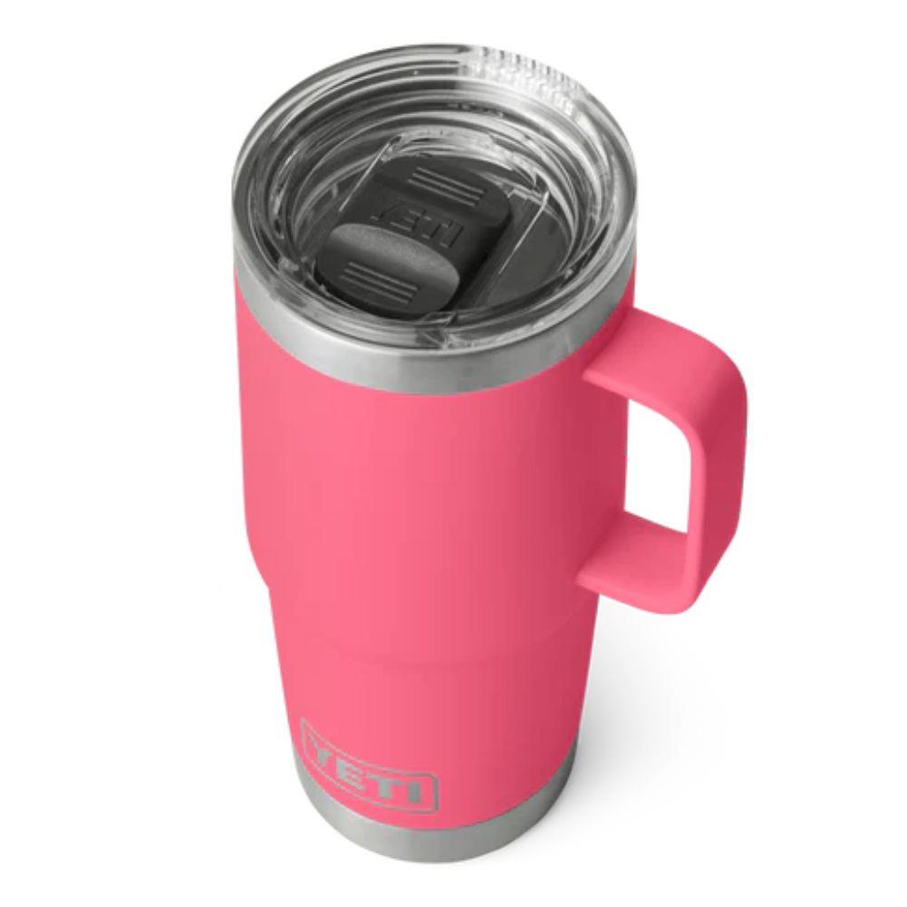 Yeti Rambler 20 OZ Travel Mug (Tropical Pink) top view