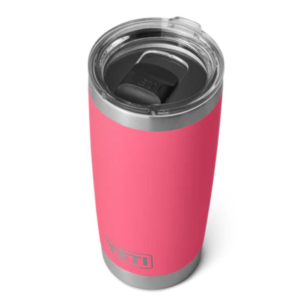 Yeti Rambler 20 OZ Tumbler (Tropical Pink) top view