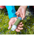 Platypus Quickdraw Water Filter (Green) size in hand