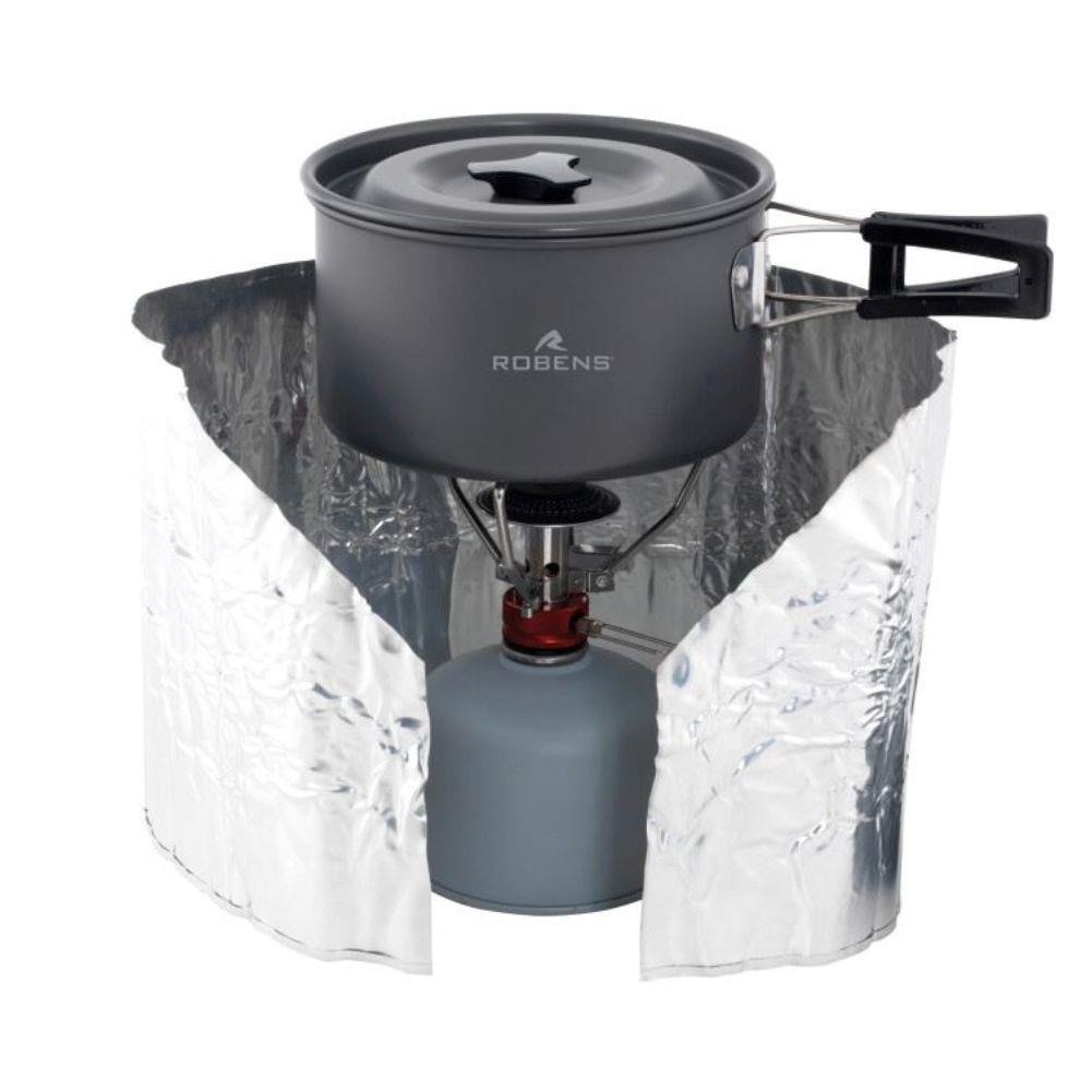 Robens Foil Windshield - Tall being used