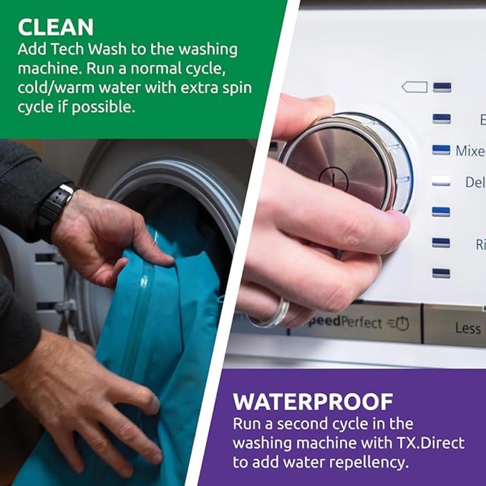 Nikwax TX Direct Wash-In Garment Re-Proofer (300 ml) clean