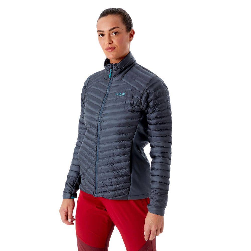 Rab Women&#39;s Cirrus Flex 2.0 Insulated Jacket (Steel) model front