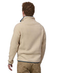 Patagonia Men's Retro Pile Fleece Jacket (Dark Natural w/Utility Blue)