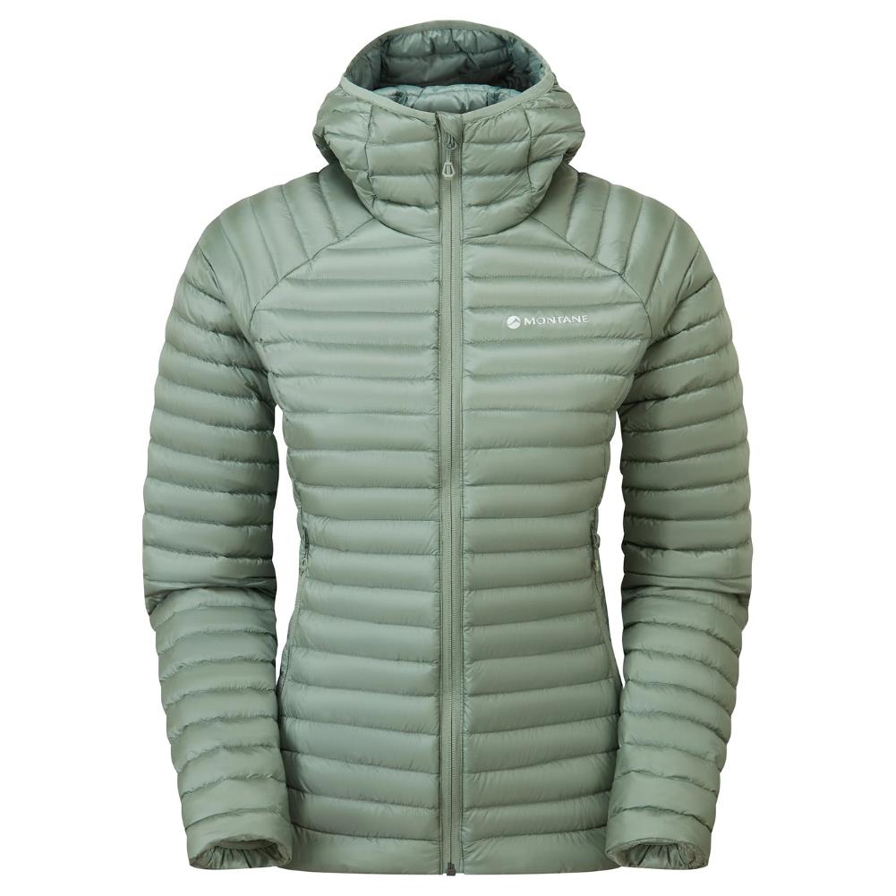 Montane Women's Anti-Freeze Lite Hooded Down Jacket (Pale Sage) front